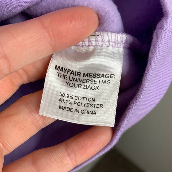 Mayfair Choosing Kindness Sweatpants Quarterzip Set Digital Lavender Purple M/L - Picture 13 of 16